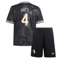 Stroje piłkarskie Juventus Federico Gatti #4 Koszulka Trzeciej dla dzieci 2025-26 Krótki Rękaw (+ szorty)